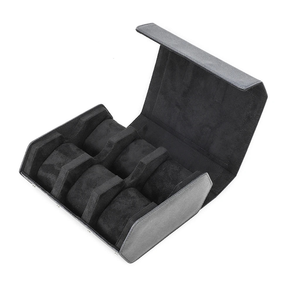 Hexagon Genuine Leather Watch Box - WatchMatic
