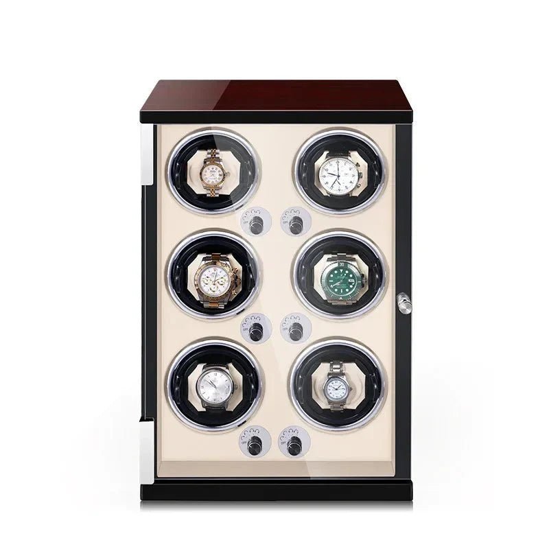 WATCHMATIC Bruno Luxury Watch Winder - 4 Slots 14:175Dark Brown-4;5:201452367Vertical type D - WatchMatic
