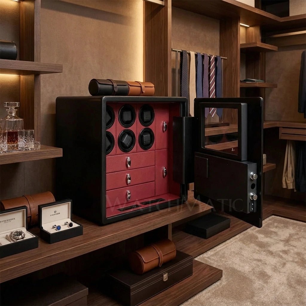 WatchMatic Kovra Vault Series 6 - Watch Winder Safe Box - WatchMatic