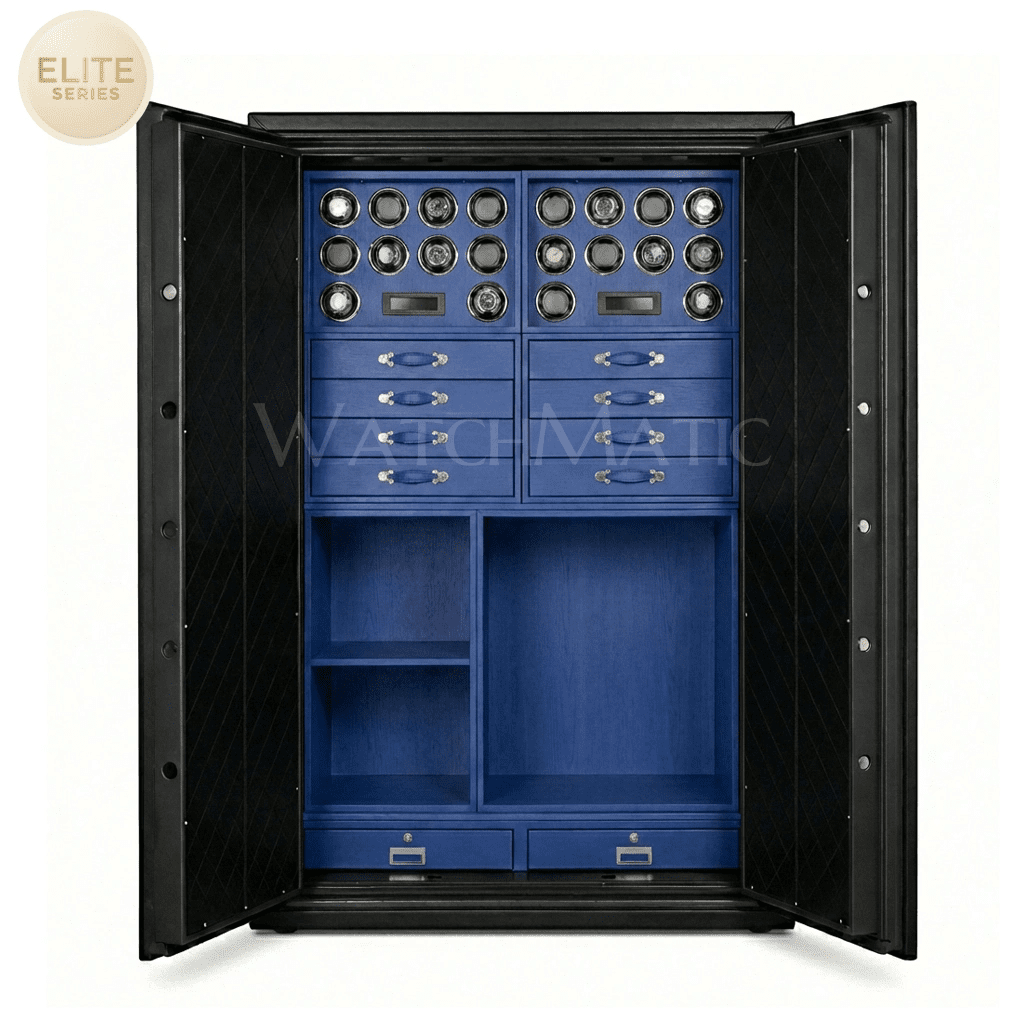 buy Sovereign™ Leather Vault – Dual Door Watch Safe Cabinet at WatchMatic with free shipping