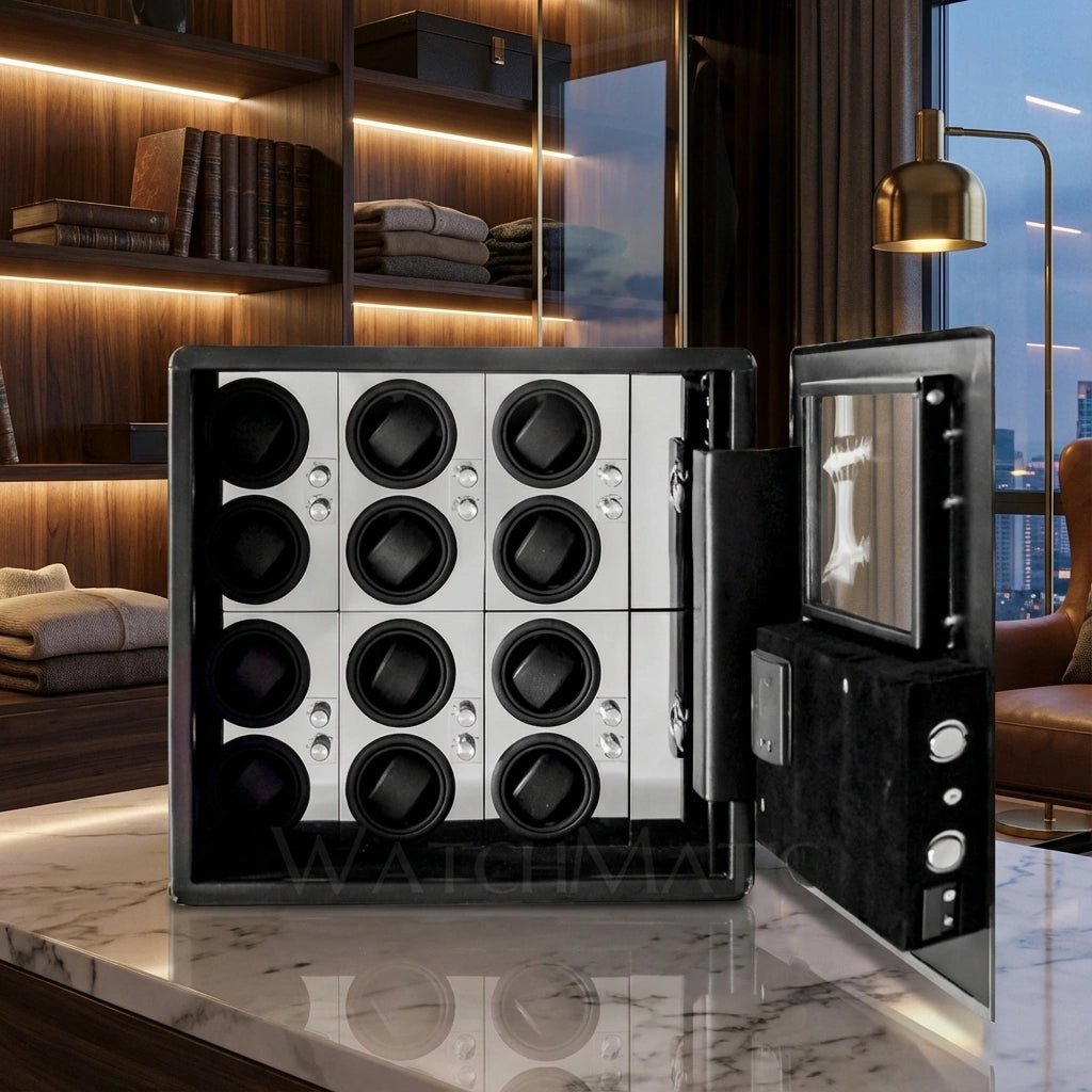 WatchMatic Kovra Vault Series 12 - Watch Winder Safe Box - WatchMatic